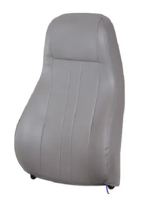 Premium Gray Vinyl Replacement Backrest Cushion Assembly for National Captain Seat - P/N: 511715000Q0