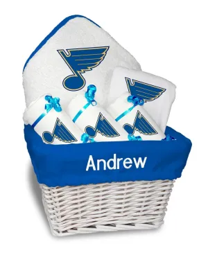 Personalized St. Louis Blues Medium Basket - 6 Items