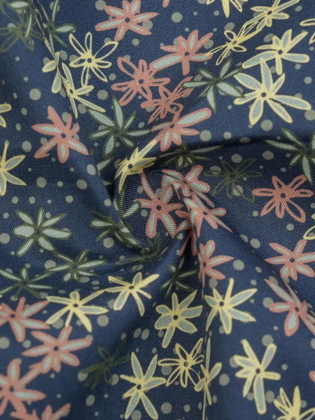 Pure Organic Cotton Light Weight Plain Fabric ( TW09148 Print )