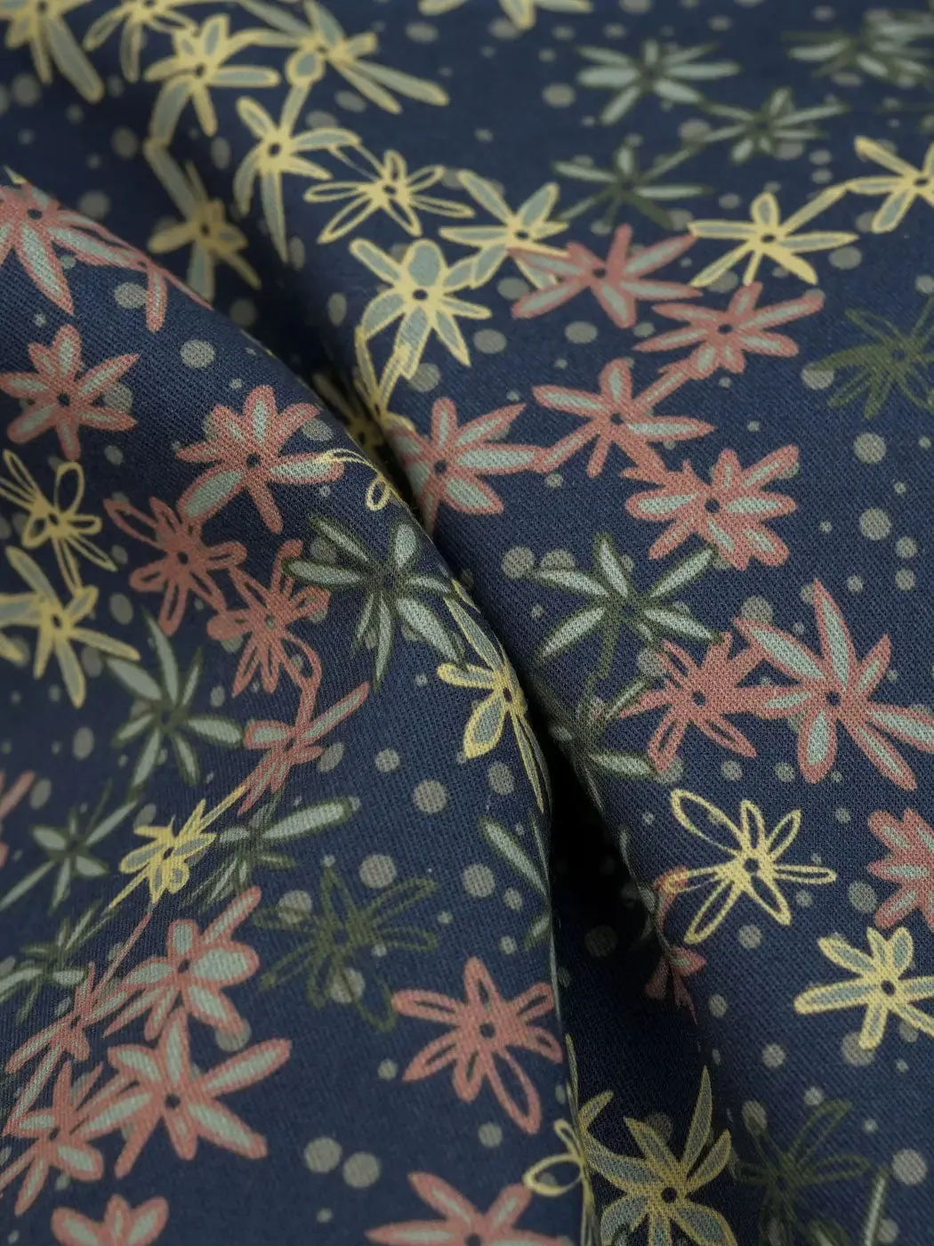 Pure Organic Cotton Light Weight Plain Fabric ( TW09148 Print )