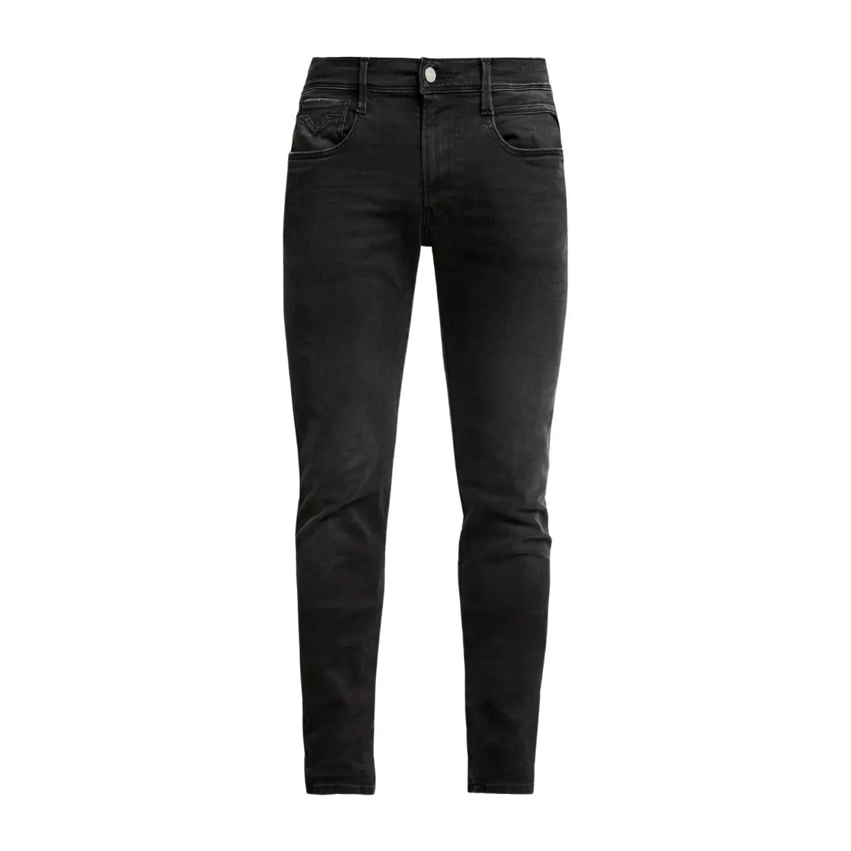 Replay Anbass Hyperflex Cloud Slim Fit Black Denim Jeans