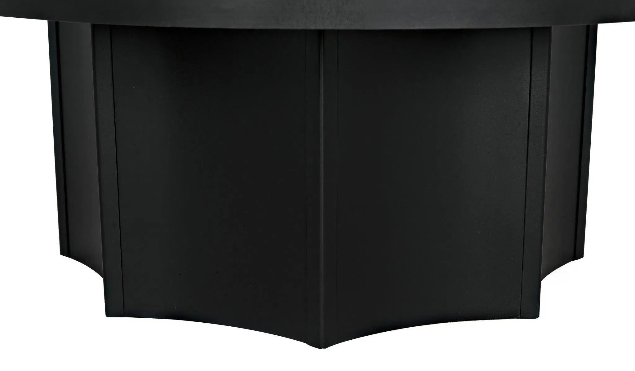 Rome Black Steel Round Coffee Table