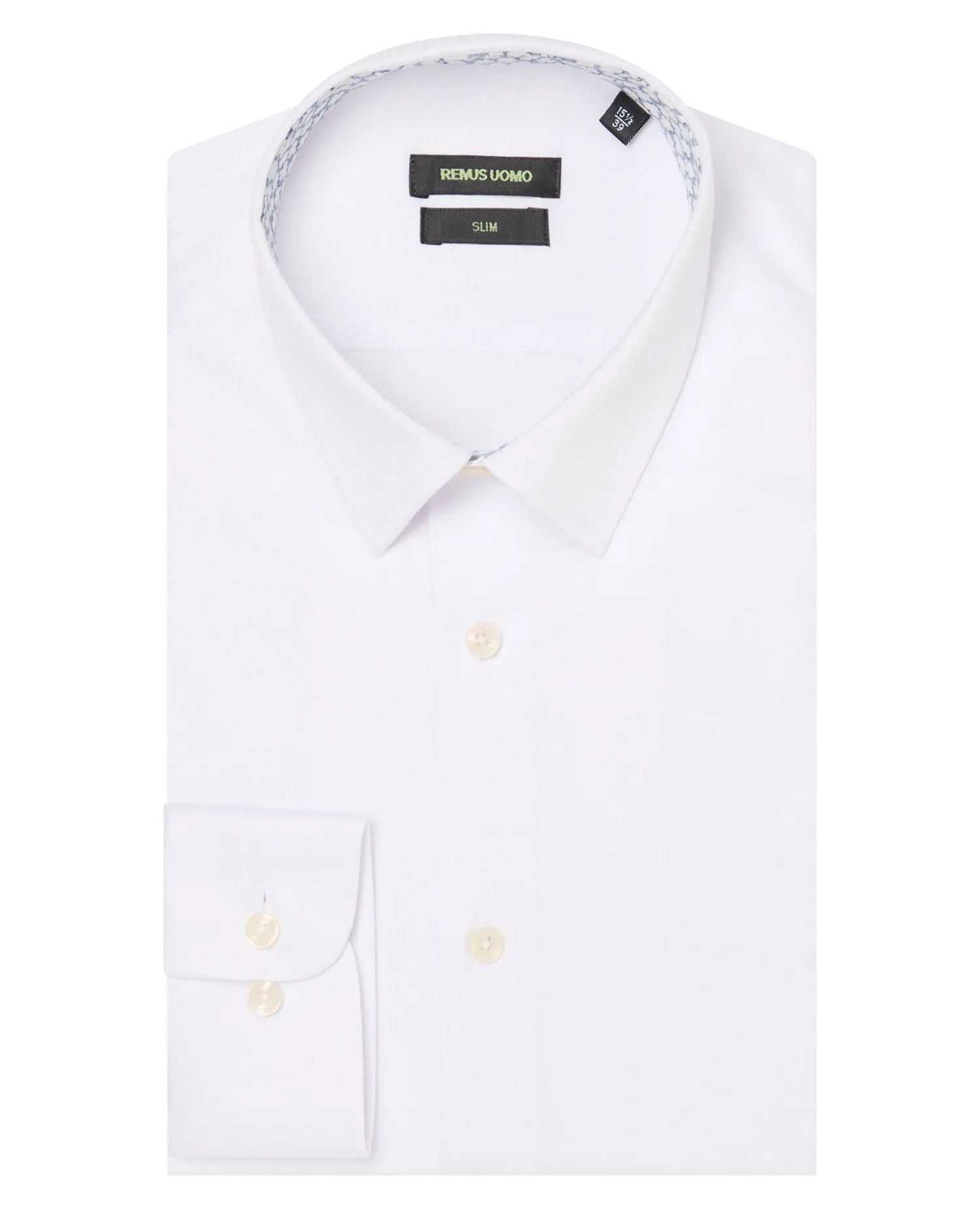 Slim Fit Cotton Stretch Jacquard Shirt