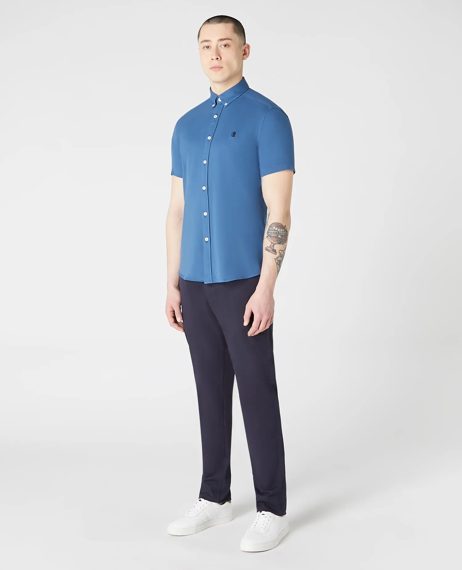 Slim fit cotton stretch shirt