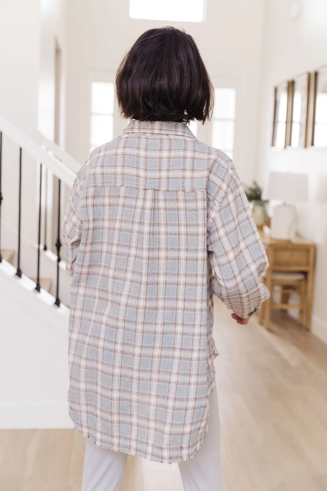 Stay Cool Plaid Shirt In Gray