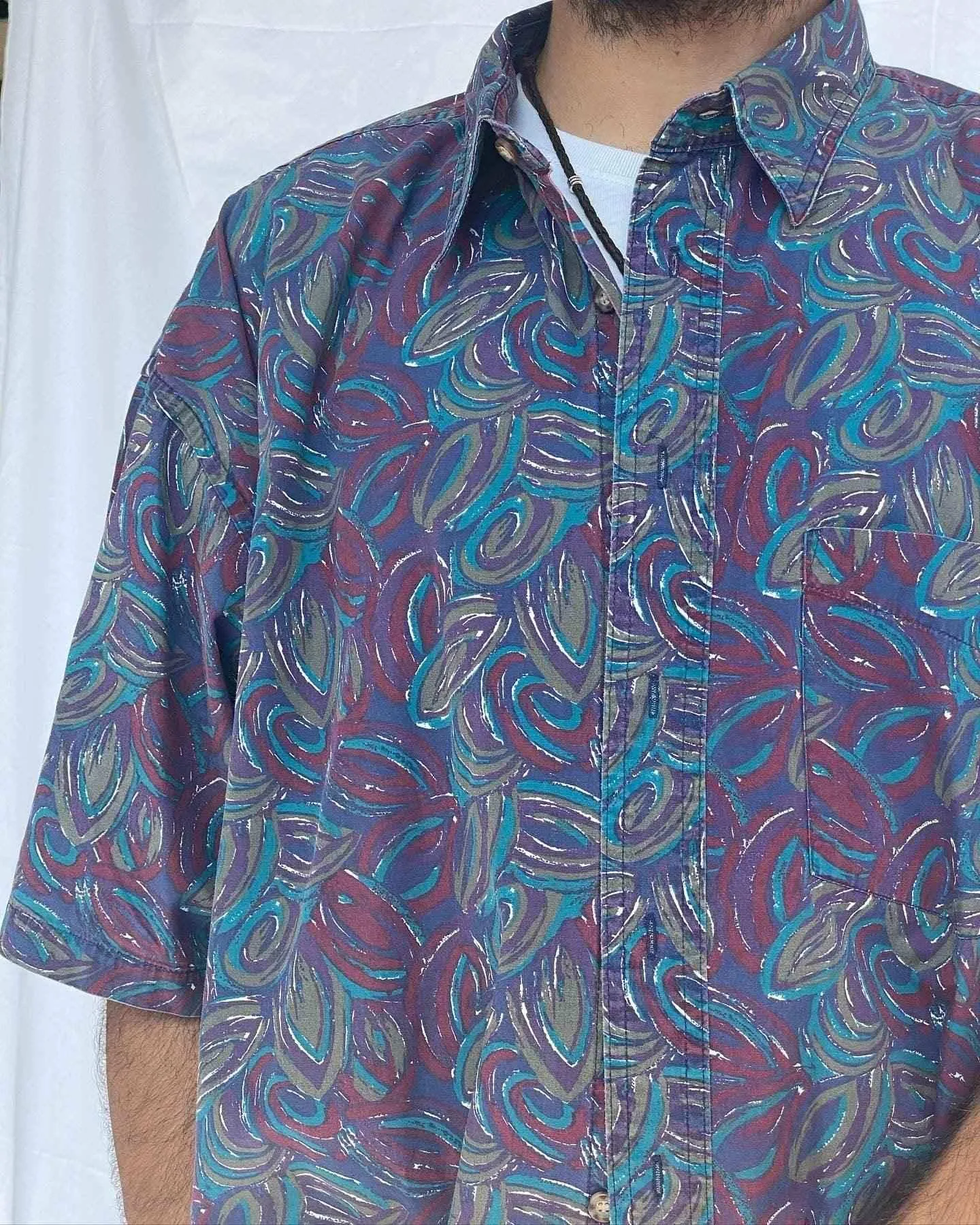 Vintage 90s 417 by VAN HEUSEN Printed Shirt