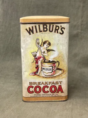 Vintage Wiburs Cocoa Tin