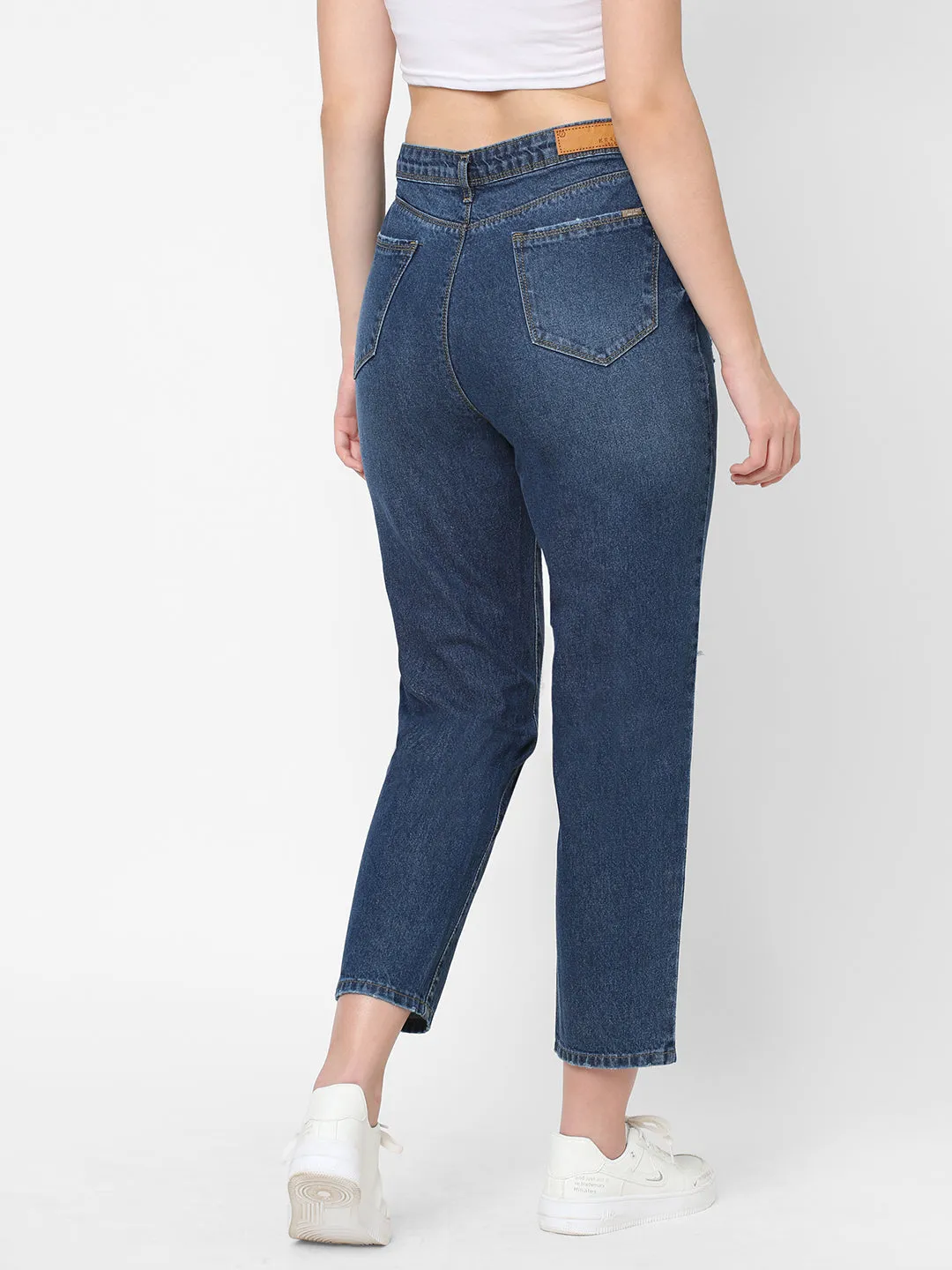 Women High-Rise Mom Fit Jeans