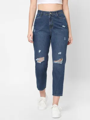 Women High-Rise Mom Fit Jeans